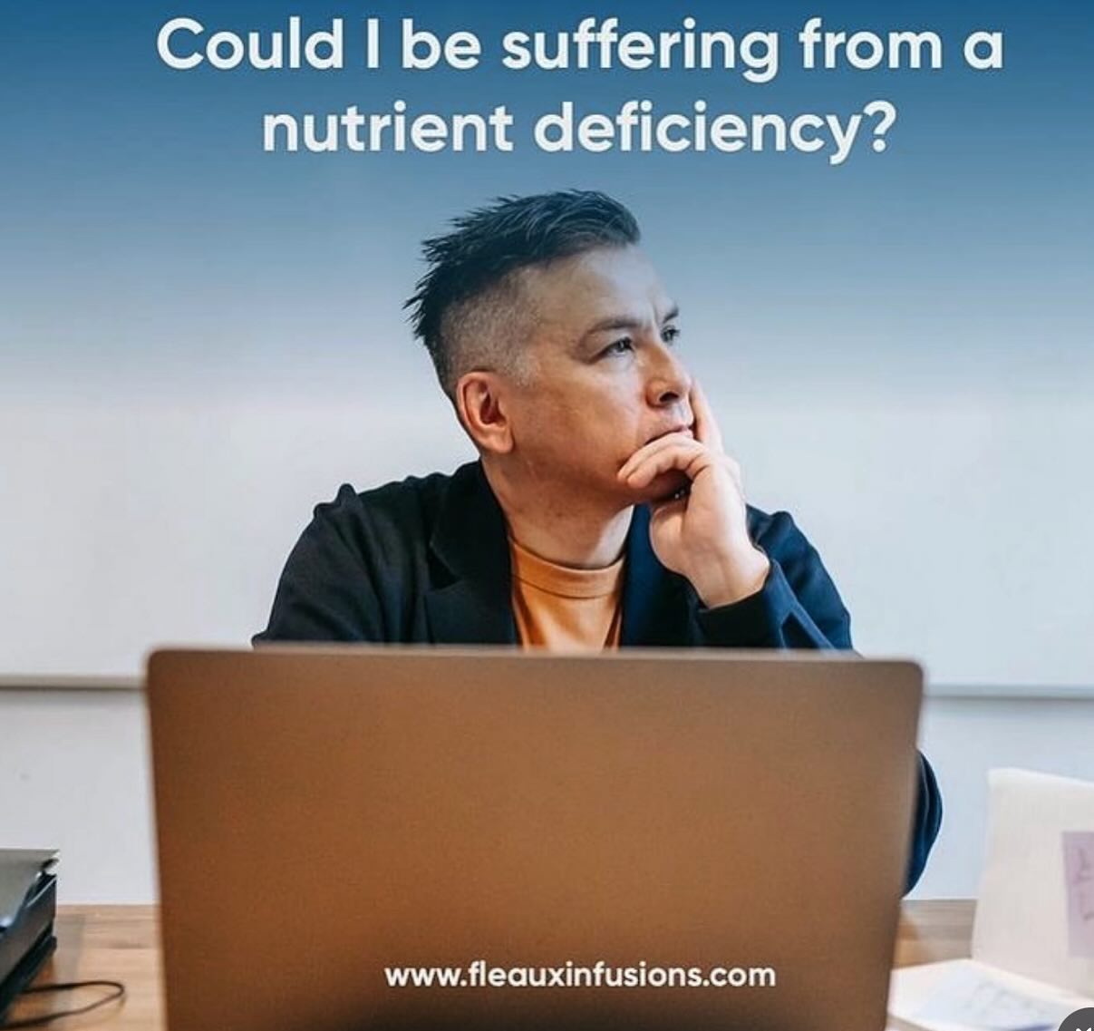 Are you feeling fatigued, sluggish, or just not your best self lately? One possible explanation for these symptoms could be nutrient deficiencies. Our bodies require a variety of vitamins, minerals, and other nutrients to function properly, and when we don’t get enough of these essential nutrients, it can lead to a range of health issues.

IV vitamin therapy is a treatment option that can help address nutrient deficiencies and promote overall health and wellness. By delivering vitamins, minerals, and other nutrients directly into the bloodstream via an intravenous drip, IV vitamin therapy can provide a more rapid and effective means of replenishing the body’s nutrient stores than traditional oral supplements.

Some common nutrient deficiencies that can be addressed with IV vitamin therapy include vitamin D, vitamin B12, and magnesium. Vitamin D deficiency, in particular, is common and has been linked to a range of health issues, including weakened immune function, poor bone health, and increased risk of certain cancers.

If you suspect you may have a nutrient deficiency or are just looking for a way to boost your overall health and wellness, IV vitamin therapy may be worth considering. However, it is important to work with a qualified healthcare provider to determine which vitamins and nutrients you may need and to ensure the therapy is administered safely and effectively.

TALK TO US.

Link in Bio to book an appointment;
www.fleauxinfusions.com
Call: 469-609-7741

#IVTherapy #ivvitamins #IVInfusion #VitaminInfusion #WellnessInfusion #VitaminBoost #IVHydration #IVNutrition #Wellness #SelfCare #HealthyLiving #Mindfulness #Fitness #Nutrition #PlanoTx #DiscoverPlano #PlanoProud#PlanoTx @chica_fit_12